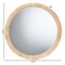 Baxton Studio Bella Modern Bohemian Natural Brown Mahognay Wood and Natural Rattan Round Mirror 226-13098-ZORO - alternate 4